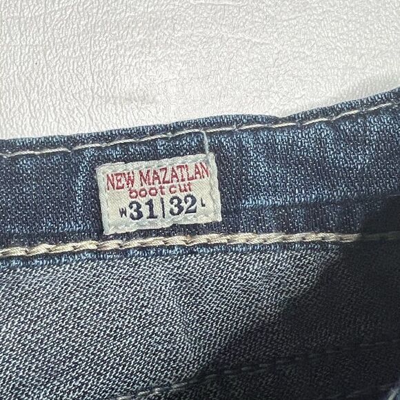 MEK| Slight Factory Distressed New Mazatlan Boot CutāDenimāJeans - Picture 4 of 7